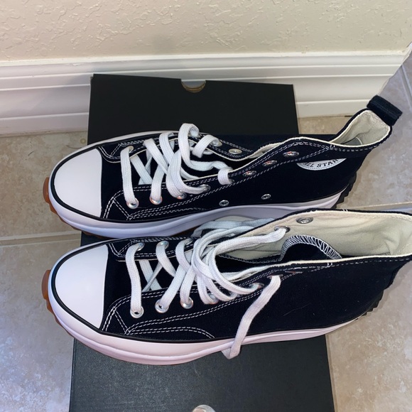 Converse Run Star Hike Platform Black/White Unisex Shoe - Picture 5 of 6